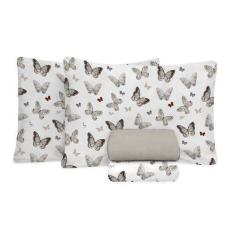 Imagem de Jogo De Cama King Size 180 Fios Fiori - Borboleta (7380)
