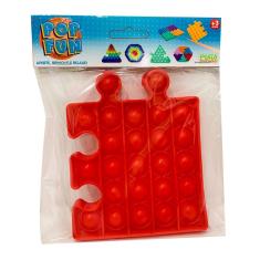 Imagem de Pop Fun - Brinquedo Anti Stress Bolha Quadrado Encaixar Sensorial - Yes Toys (sortidos)