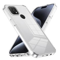 Imagem de Capa de celular Crystal Clear compatível com capa Oppo A15/A15S, PC acrílico rígido, capa traseira protetora ultrafina, capa de absorção de choque antiarranhões compatível com Oppo A15/A15S Capa prote