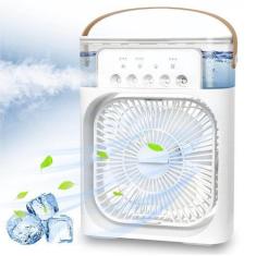 Imagem de Mini Ventilador Portátil 3 Velocidades Led Umidificador Ar - CHUANGXIN