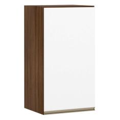 Imagem de Armário Para Cozinha 35 Cm 1 Porta Dourado Com Branco Polar