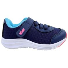 Imagem de Tênis Infantil Menina Jogging Casual Dia a Dia Escola Passeio Ultra Conforto Kidy 041-1170