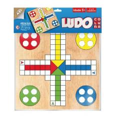 Imagem de Jogo De Tabuleiro Em Mdf Ludo 2 A 4 Jogadores Coluna Color