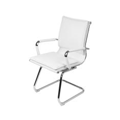 Imagem de Cadeira Boxbit Soft Baixa Branca em Pu Base Fixa