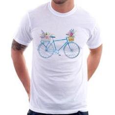 Imagem de Camiseta Bicicleta E Flores - Foca Na Moda