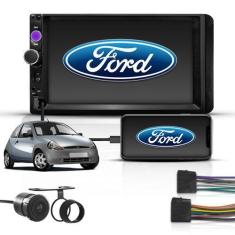 Imagem de Kit Multimídia Mp5 2 Din 7" Bt Espelha Ford Ka 1999 a 2011 - First Opt