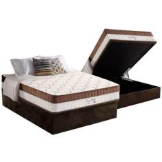 Imagem de Cama Box Baú Casal: Colchão Molas Ensacadas D Angelis Anjos King Best 