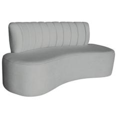 Imagem de Sofá Curvo 2 Lugares Organico Sala Recepção Escritório Valência 140cm 