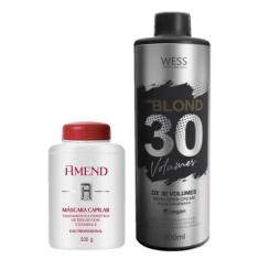 Imagem de Amend Máscara Vitamina E 500G + Wess Ox 30 Vol. 900ml - Amend/Wess