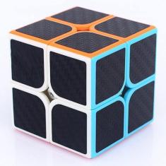 Imagem de Quebra-cabeça Magic Cube GINFH Carbon Fiber 2x2 Speed Cube para crianç