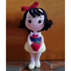 Imagem de Boneca Branca de Neve Baby Amigurumi 