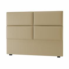 Imagem de Cabeceira Casal Megan 140 CM Suede Cappucino - D A Decor