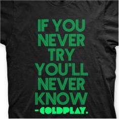 Imagem de Camiseta Coldplay  e Verde em Silk 100% Algodão