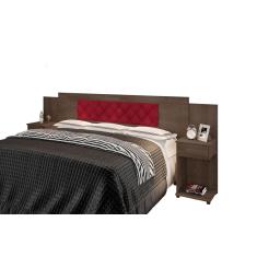 Imagem de Cabeceira Box Bruna Chocolate Com Capitonê 