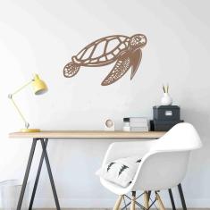 Imagem de Quadro Decorativo Adorno Tartaruga 3Mm Vazado - Mdf