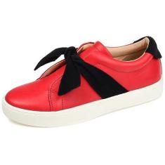 Imagem de Journee Collection Tênis feminino Ash Tru Comfort Foam Ammond Toe Slip On, Vermelho, 38