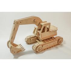 Imagem de Escavadeira 113 Peças - Quebra Cabeça 3D Dinobrinque