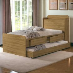 Imagem de Cama Tamires Freijó com Auxiliar e 02 Colchões Cambel