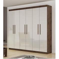 Imagem de Guarda Roupa Casal 6 Portas 4 Gavetas - Belém-Canion / Off White - Sta