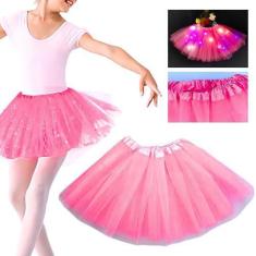 Imagem de Saia De Led De Tule  Infantil 35 Cm Com Bateria Inclusa - Kapnoh