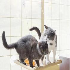 Imagem de Cama Caminha De Janela Para Gatos Com Ventosas Suspensa Rede - Fluffie