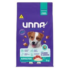 Imagem de Ração Seca Unna Carne e Arroz para Cães Adultos Porte Pequeno - 1 Kg