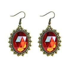 Imagem de Youniker Lolita retrô bijuteria de fantasia de Halloween para mulheres brincos góticos Halloween Punk fantasia festa corte real vampiro bruxa strass lágrima lustre brincos gota, Metal, Strass