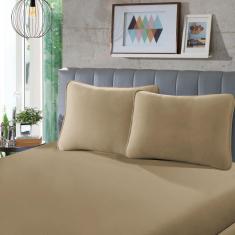 Imagem de Lençol Solteiro SBX Rubi Malha Bege