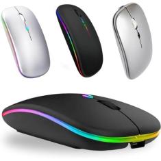 Imagem de Mouse Sem Fio Recarregavel Bluetooth Wireless e Silencioso Ergonomico Ultrafino