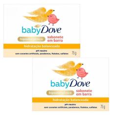 Imagem de Kit 2 Sabonete na Barra Baby Dove Hidratação Balanceada 75g