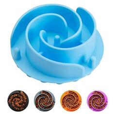 Imagem de Tigela de alimentação lenta para cães, tigela Animire de silicone macio de alimentação lenta para cães pequenos, médios e grandes, compatível com tigelas regulares e elevadas para cães