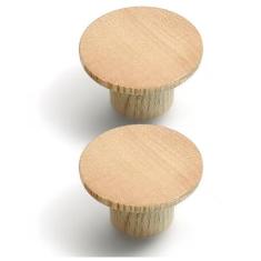 Imagem de Evionlin Puxadores de porta de armário minimalistas e sofisticados em estilo chinês com 2 puxadores de gaveta de armário de furo único puxadores de porta de madeira