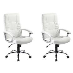 Imagem de Conjunto com 2 Cadeiras de Escritório Presidente Office Plus