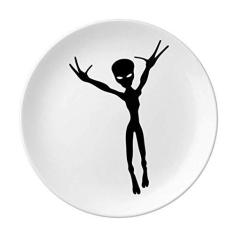 Imagem de Prato de alienígena decorativo de porcelana Salver talheres, prato de jantar