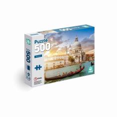 Imagem de Brinquedo Quebra Cabeça Infantil Veneza Puzzle 500 peças