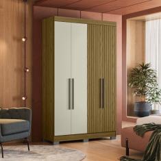 Imagem de Guarda Roupa Dakota 4 Portas Freijo Frj Ac Off White Ac Freijo Frj Ac - Olivar Móveis