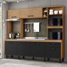 Imagem de Cozinha Compacta 6 Portas E 1 Gaveta Zoe Espresso Móveis