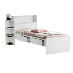 Imagem de Cama Isa Solteiro Com Bau E Nicho Para Quarto Estilo Moderno - Maalist