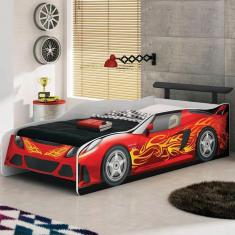 Imagem de Cama Quarto Carro Sport Car Infantil Preto/branco