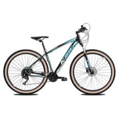 Imagem de Bicicleta MTB Aro 29 KSW 27V Freio Hidráulico Cubo K7 Trava, Preto, Az