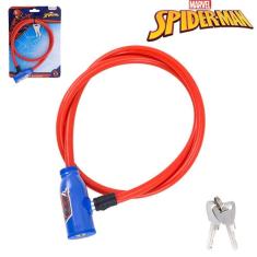 Imagem de Cadeado Bicicleta Com Chave Em Aço Bike Infantil Spider-Man