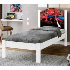Imagem de Cama Infantil Solteiro Adesivada Homem Aranha com Colchão. - Anyben