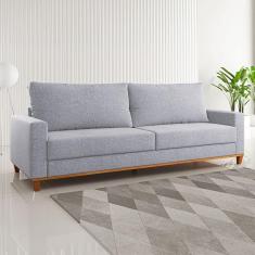 Imagem de Sofá 4 Lugares Living Linho/Inox - Viero Móveis