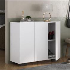 Imagem de Sapateira 3 Portas Nina Multimóveis Mp6019 Branca/preta