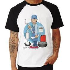 Imagem de Camiseta Raglan Mecânico - Foca Na Moda