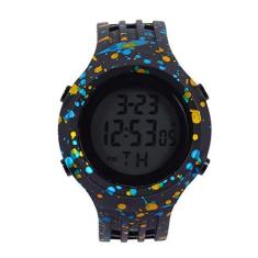 Imagem de Hemobllo Relógio esportivo de LED para meninos e meninas à prova d'água, pulseira de poliuretano eletrônica, relógio masculino com alarme luminoso, cronômetro de pulso para estudantes e crianças (), , 13.5X9.5CM