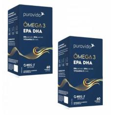 Imagem de 2X Ômega 3 Epa Dha- Vit. E- 1.411Mg De Ômega 3- 60 Softgel - Pura Vida