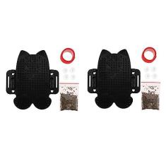 Imagem de 1 conjunto de escovas de plástico para gatos de canto para gatos para gatos tosadores de gatos suprimentos de massagem para gatos