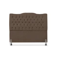 Imagem de Cabeceira De Cama Box Casal 140 Cm Dunas - Veludo Marrom