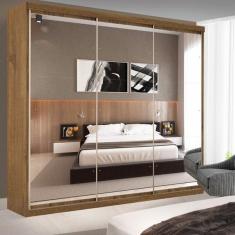 Imagem de Guarda-roupa Casal 3 Portas De Correr E 9 Espelhos Ivy Espres